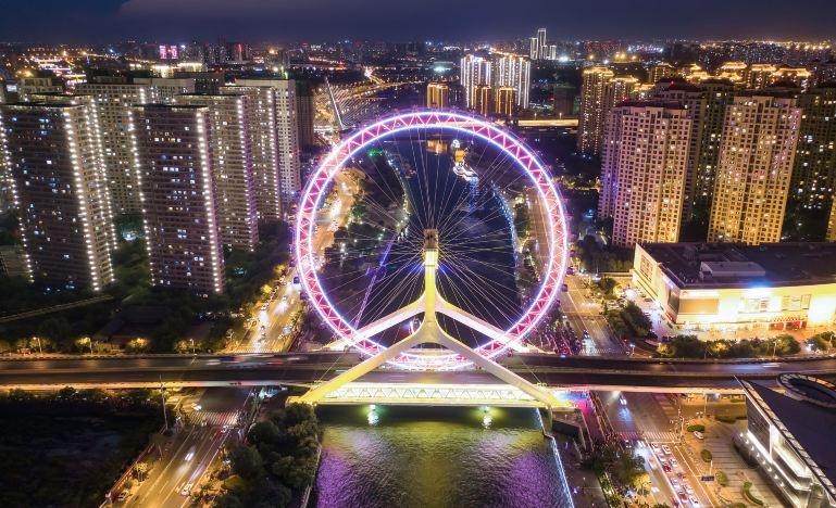 Tianjin Eye Ferris Wheel + TEDA Aircraft Carrier Theme Park + Porcelain House + Ancient Culture Street + Five Great Avenues + Italian Style Zone 3-day 2-night trip ( (12)